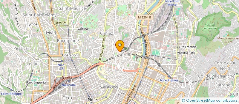 localisation de l'entreprise LA BENAOURIO  NICE