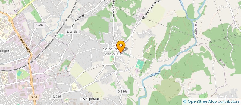 localisation de l'entreprise LA BENNIEFLAV  SAINT-PRIVAT-DES-VIEUX