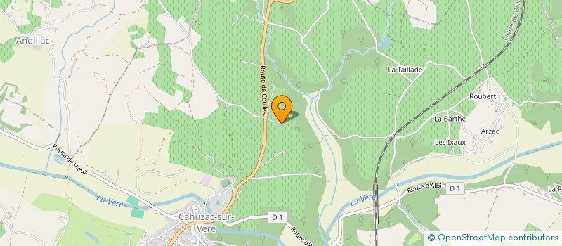 localisation de l'entreprise LA BENTRESQUE  CAHUZAC-SUR-VERE