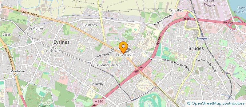 localisation de l'entreprise LA BEQUILLE DE L AGE à EYSINES
