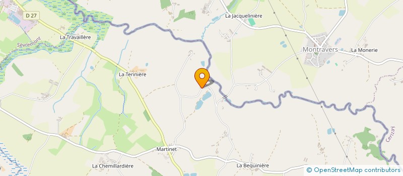 localisation de l'entreprise LA BEQUINIERE à SAINT-MESMIN