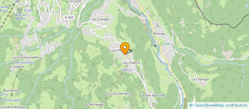 localisation de l'entreprise LA BERANGERE ET MIAGE  SAINT-GERVAIS-LES-BAINS