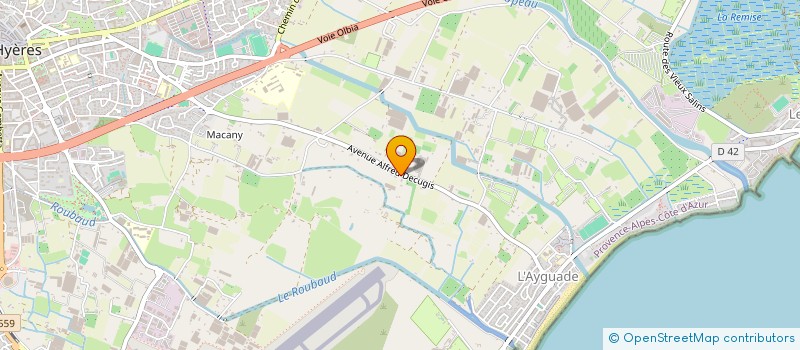 localisation de l'entreprise LA BERG'HYERES  HYERES