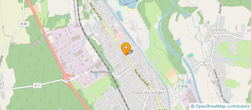 localisation de l'entreprise LA BERGAMOTE  THAON-LES-VOSGES