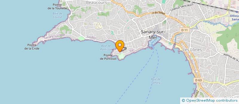 localisation de l'entreprise LA BERGERE à SANARY-SUR-MER