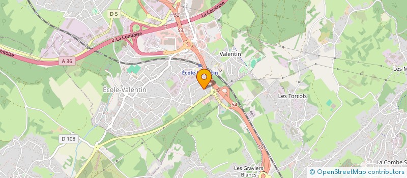 localisation de l'entreprise LA BERGERE  ECOLE-VALENTIN