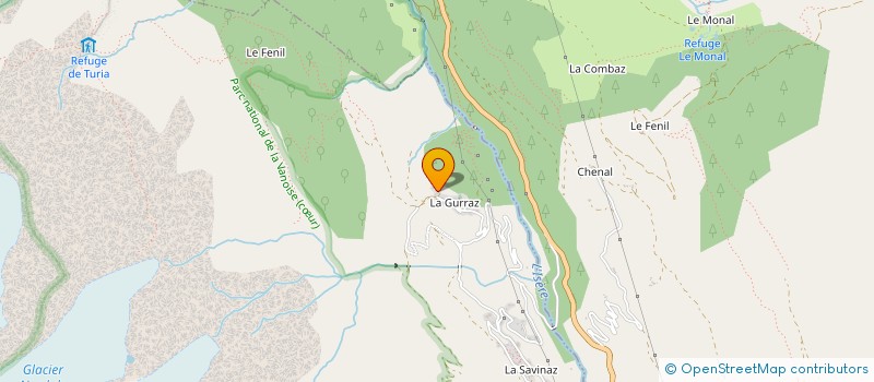 localisation de l'entreprise LA BERGERIE 2011  SAINTE-FOY-TARENTAISE