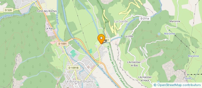 localisation de l'entreprise LA BERGERIE à LE BOURG-D'OISANS