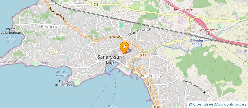 localisation de l'entreprise LA BERGERIE à SANARY-SUR-MER