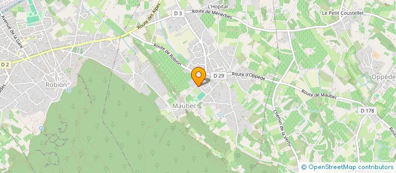 localisation de l'entreprise LA BERGERIE  MAUBEC