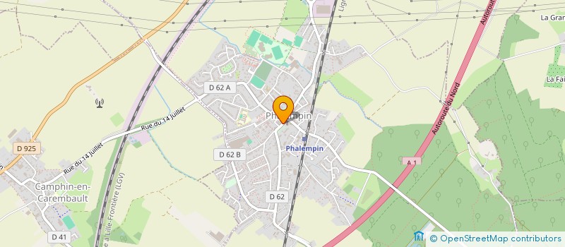 localisation de l'entreprise LA BERGERIE  PHALEMPIN