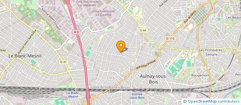 localisation de l'entreprise LA BERGERIE à AULNAY-SOUS-BOIS