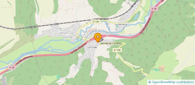 localisation de l'entreprise LA BERGERIE  VELARS-SUR-OUCHE