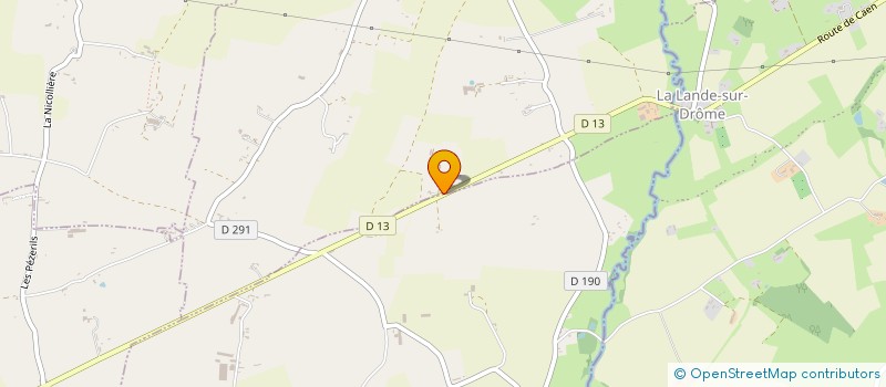 localisation de l'entreprise LA BERGERIE  BIEVILLE