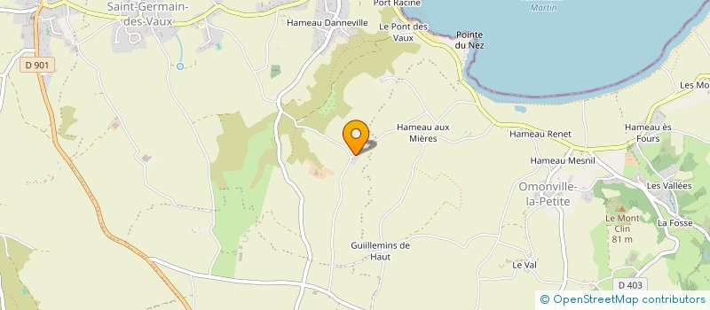 localisation de l'entreprise LA BERGERIE  LA HAGUE