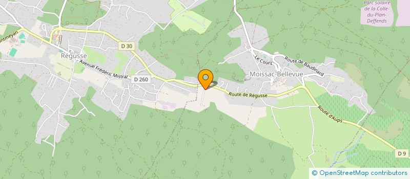 localisation de l'entreprise LA BERGERIE à REGUSSE