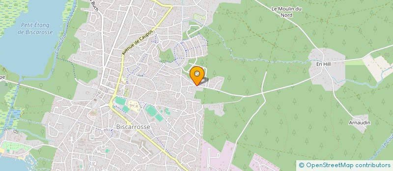 localisation de l'entreprise LA BERGERIE  BISCARROSSE