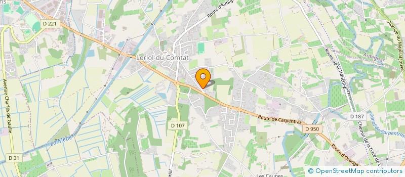 localisation de l'entreprise LA BERGERIE  LORIOL-DU-COMTAT