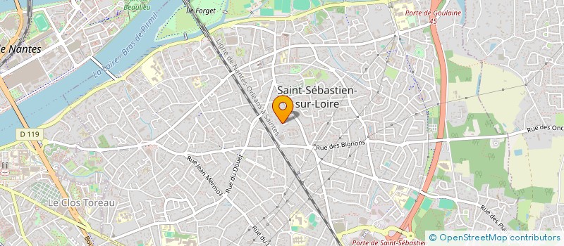 localisation de l'entreprise LA BERGERIE à SAINT-SEBASTIEN-SUR-LOIRE