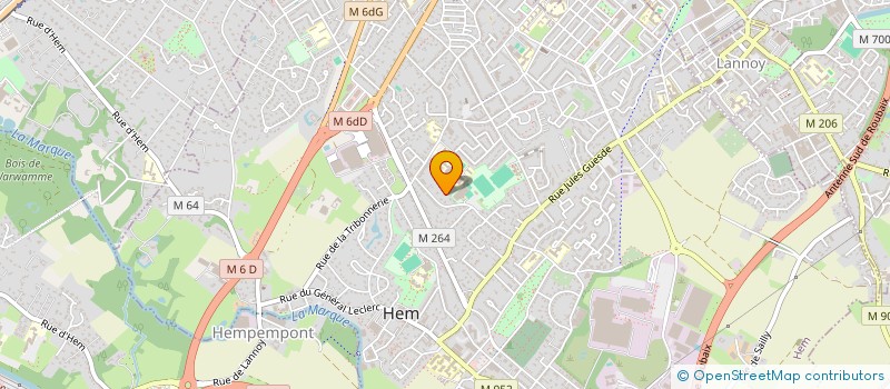 localisation de l'entreprise LA BERGERIE  HEM