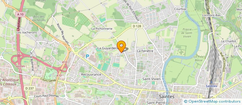 localisation de l'entreprise LA BERGERIE  SAINTES