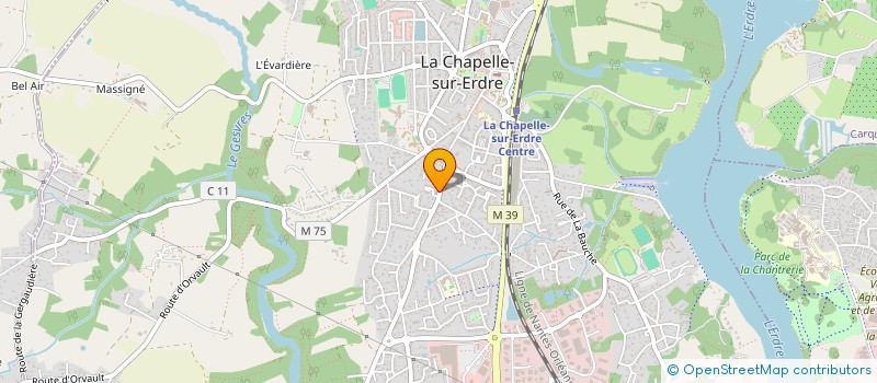 localisation de l'entreprise LA BERGERIE à LA CHAPELLE-SUR-ERDRE