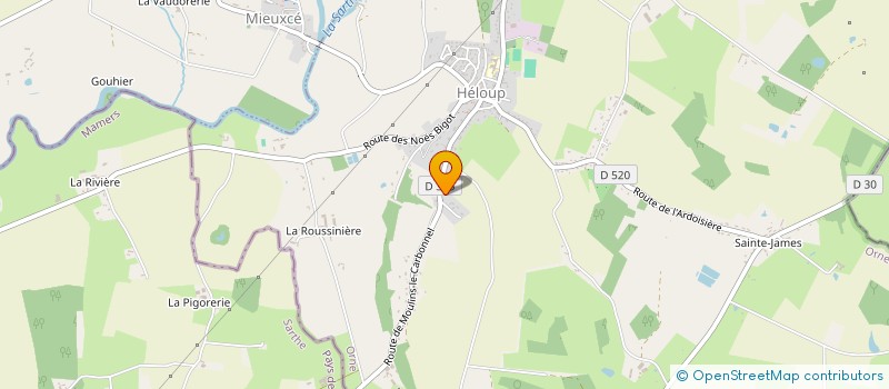 localisation de l'entreprise LA BERGERIE à HELOUP