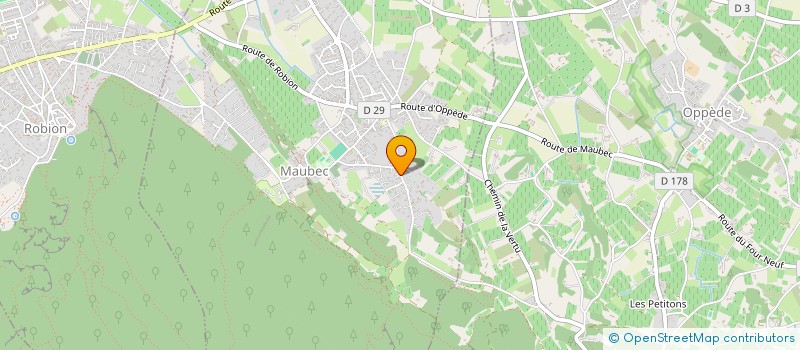 localisation de l'entreprise LA BERGERIE  MAUBEC