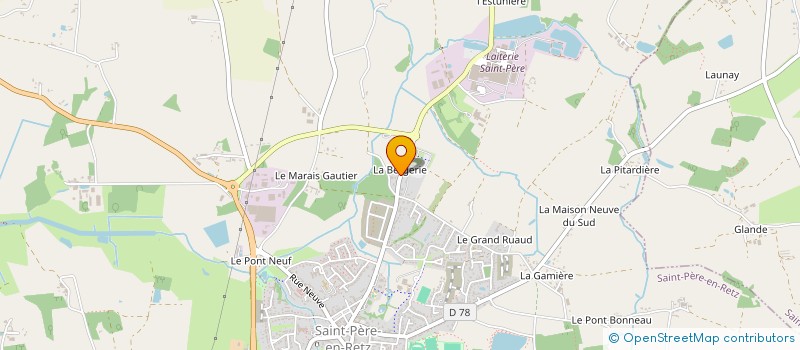 localisation de l'entreprise LA BERGERIE  SAINT-PERE-EN-RETZ