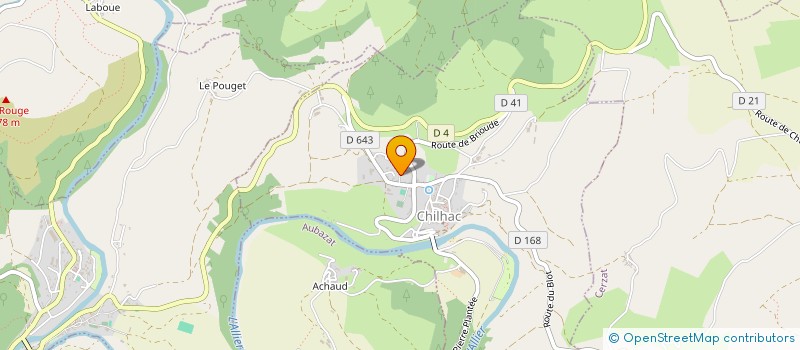 localisation de l'entreprise LA BERGERIE DE FROMENTY  CHILHAC