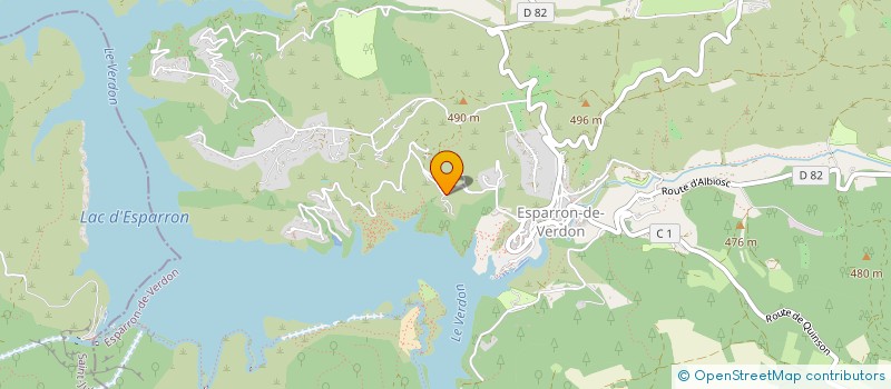 localisation de l'entreprise LA BERGERIE DE JP ET MINA  ESPARRON-DE-VERDON