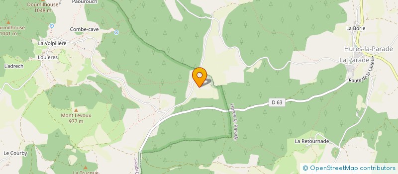 localisation de l'entreprise LA BERGERIE DE LA COUMBE  SAINT-PIERRE-DES-TRIPIERS