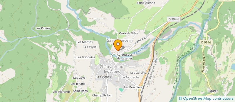 localisation de l'entreprise LA BERGERIE DE MARIE  CHATEAUROUX-LES-ALPES