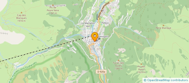 localisation de l'entreprise LA BERGERIE DE MELY à CAUTERETS