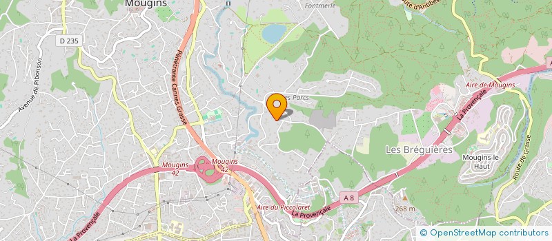 localisation de l'entreprise LA BERGERIE DE MOUGINS à MOUGINS