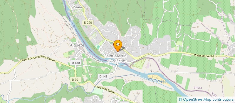 localisation de l'entreprise LA BERGERIE DE SAINT PANCRACE BSP  SAINT-MARCEL-D' ARDECHE