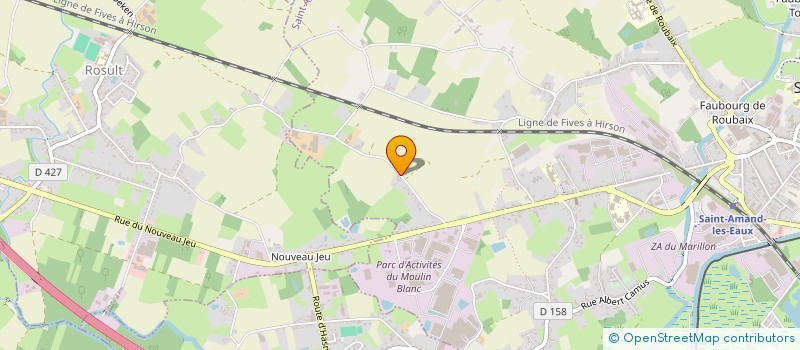 localisation de l'entreprise LA BERGERIE DE VAUCELLES  SAINT-AMAND-LES-EAUX