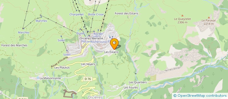localisation de l'entreprise LA BERGERIE DES BANIOLS à ORCIERES