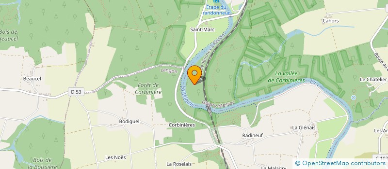 localisation de l'entreprise LA BERGERIE DES BOIS  GUIPRY-MESSAC