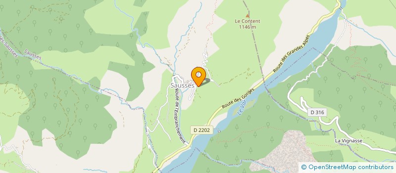 localisation de l'entreprise LA BERGERIE DES COLETTES  SAUSSES