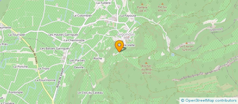 localisation de l'entreprise LA BERGERIE DES DENTELLES  GIGONDAS