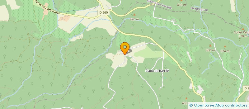 localisation de l'entreprise LA BERGERIE DES GRIVES  COTIGNAC