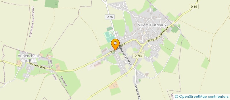 localisation de l'entreprise LA BERGERIE DU BOIS  VILLERS-OUTREAUX