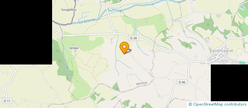 localisation de l'entreprise LA BERGERIE DU PLATEAU  MONTJOI