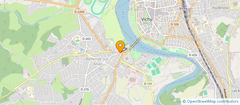 localisation de l'entreprise LA BERGERIE DU SPORTING  BELLERIVE-SUR-ALLIER