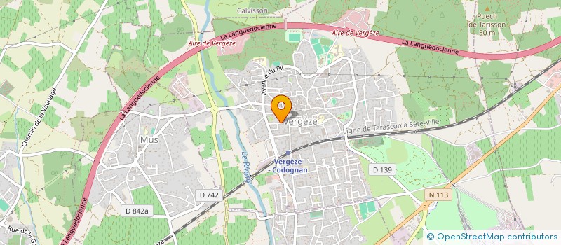 localisation de l'entreprise LA BERGERIE ST VICTOR  VERGEZE