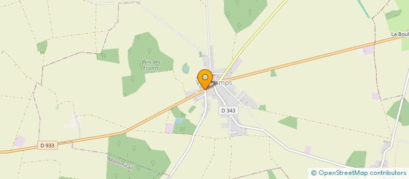 localisation de l'entreprise LA BERGERONNETTE  VAUCHAMPS