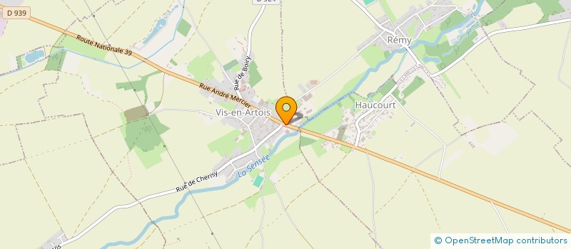 localisation de l'entreprise LA BERGERONNETTE  VIS-EN-ARTOIS