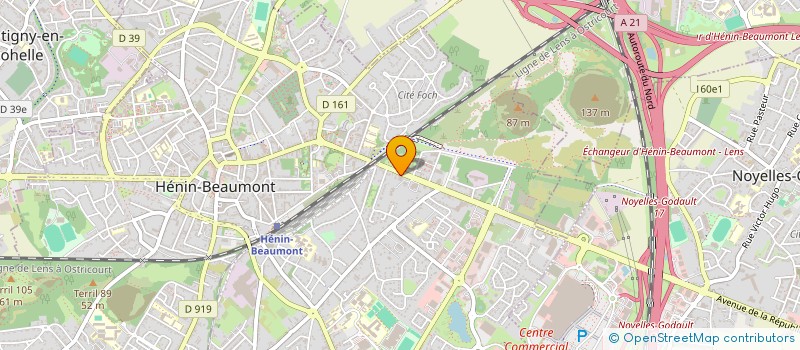 localisation de l'entreprise LA BERJEURIE à HENIN-BEAUMONT