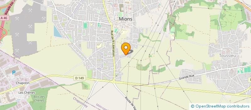 localisation de l'entreprise LA BERNARDE  MIONS